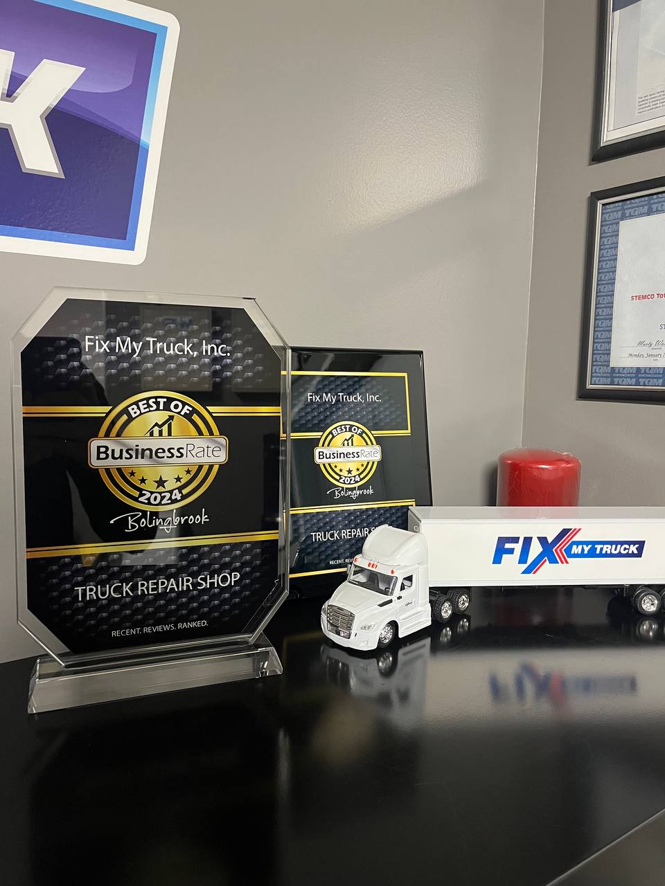 FixMyTruck repair shop awards